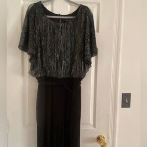 Elegant Black and Silver Jumpsuit